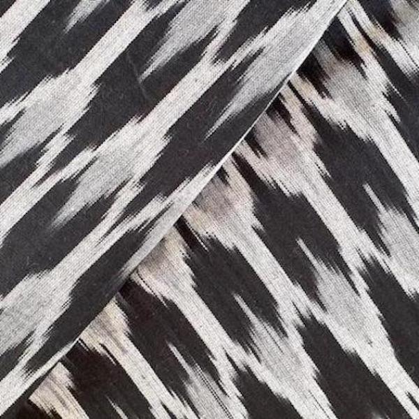 Ikat Stoff aus Indien - GREY